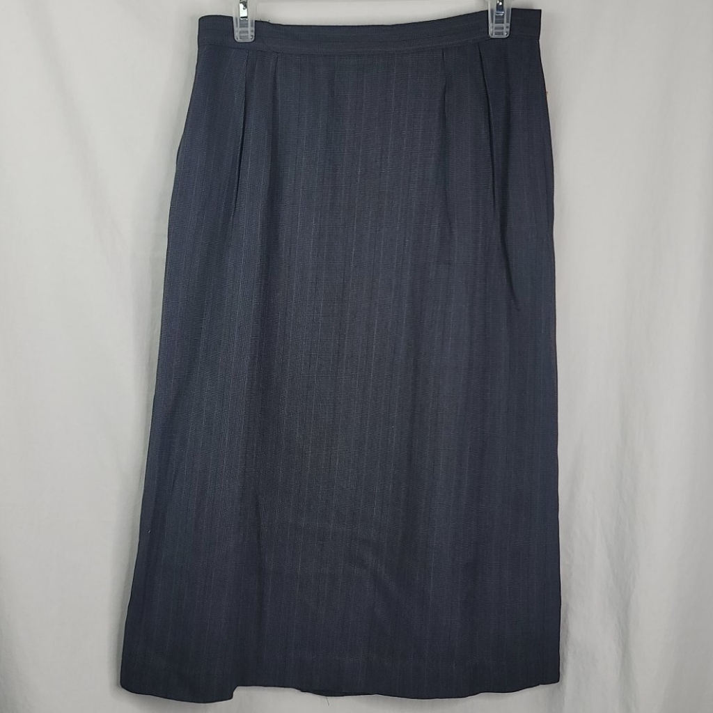 Striped Vintage Long Gray Skirt Sz 12